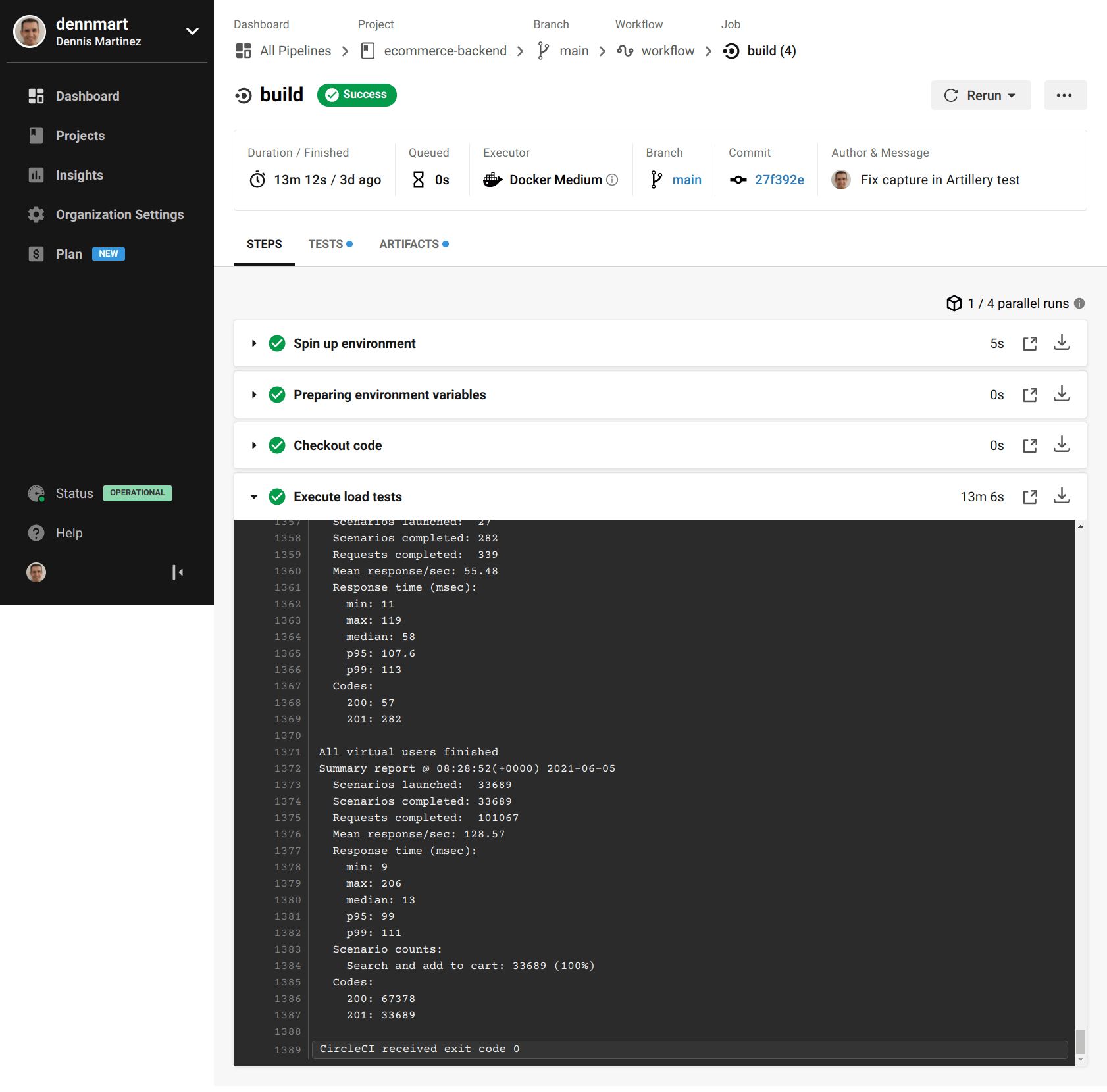 CircleCI - Successful Build