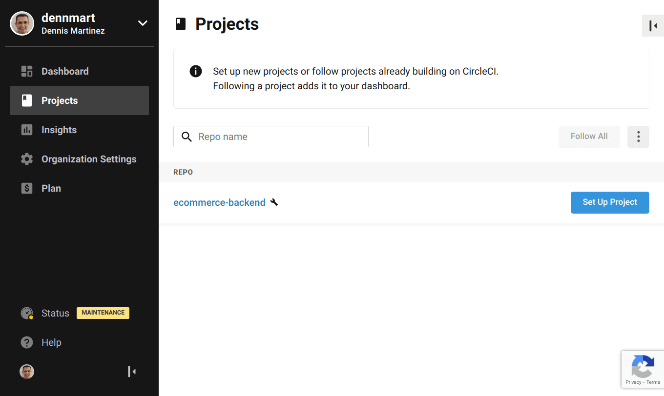 CircleCI - Set up project