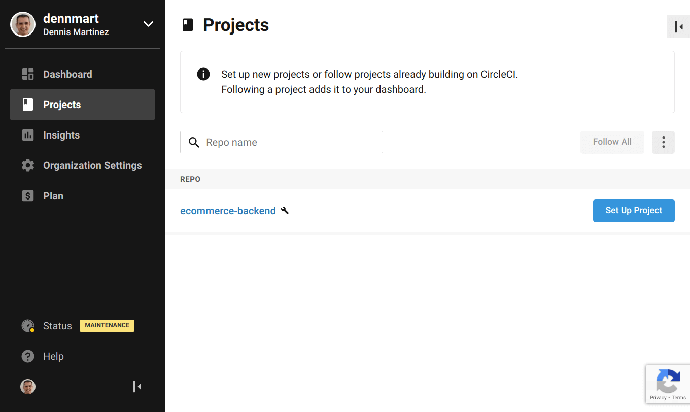 CircleCI - Set up project