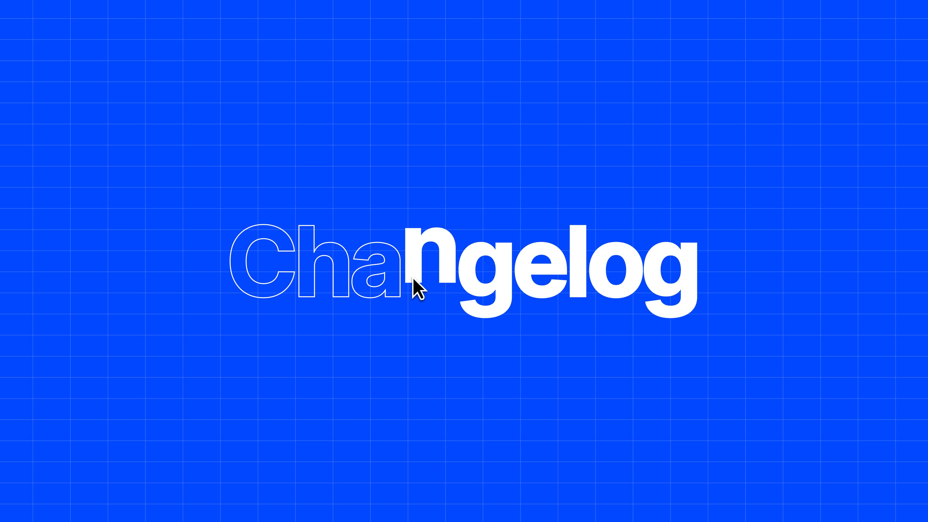 new changelog
