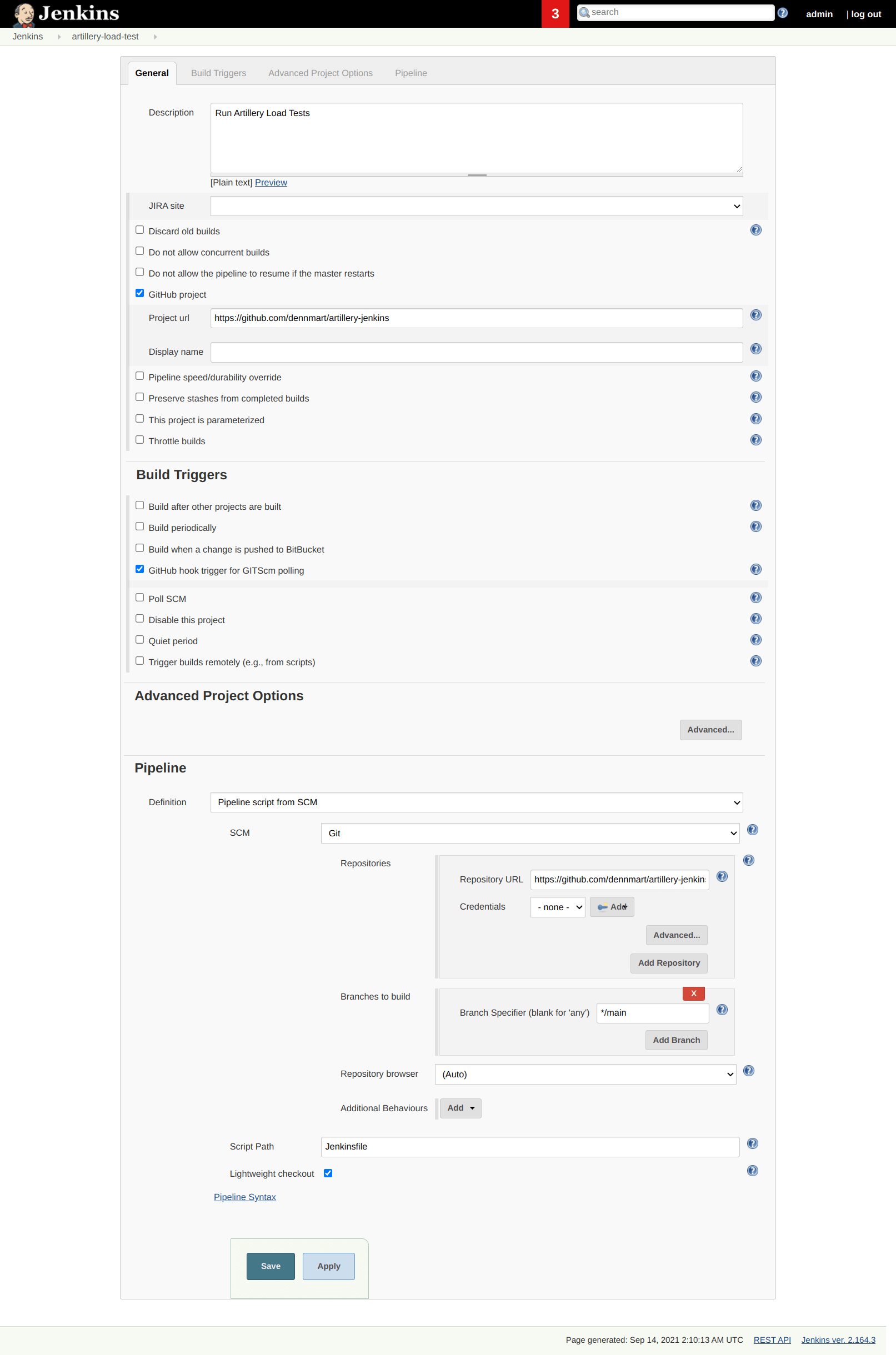 Defining Jenkins Pipeline in SCM